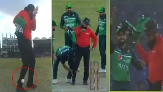 aleem dar hit by  ball pakistan vs new zealand 2nd odi