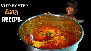 WHOLE EGUSI SEEDS SOUP STEP BY STEP RECIPE (Nigerian food | cooking |ASMR, MUKBANG | Vikky ASMR
