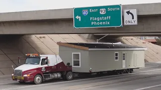 Arizona Truck Spotting, busy highway traffic, trucks and other vehicles big & small