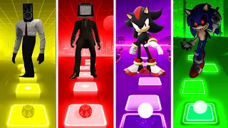 Large Speakerman Vs Large TV Man Vs Shadow Vs Sonic Exe - Tiles Hop EDM Rush!