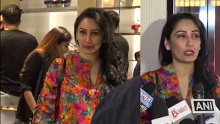 Sanjay Dutt's Wife Manyata Dutt Spotted at New Showroom of Tods Launch in Mumbai