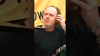 LARS ULRICH REACTION WHEN STAFF MEMBER CRASHES THE PRACTICE #METALLICA #shorts