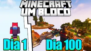 SOBREVIVI 100 DIAS EM APENAS UM BLOCO NO MINECRAFT - O FILME