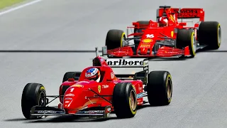 Ferrari F1 2021 vs Ferrari F1 1996 at Jerez GP