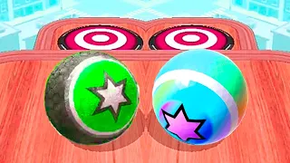 Rollance vs Sky Rolling Ball 3D - Which Similar Ball Will Pass 4 Levels First? Race-618