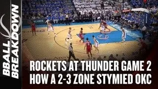 Rockets At Thunder Game 2: How A 2-3 Zone Stymied A Team of Professionals