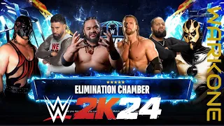 WWE 2K24 - Kane vs Jimmy Uso vs HHH vs Jacob Fatu vs Goldust vs Jey Uso