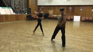 Oleksandr Kravchuk & Olessia Getsko cha-cha-cha practice