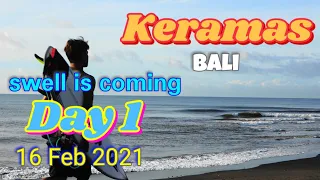 【Bali Surf Vlog】keramas session this swell DAY1