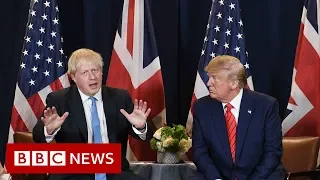 Donald Trump: Boris Johnson 'is not going anywhere' - BBC News
