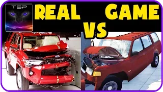 BeamNG drive vs Real Life - Crash Physics & Damage Comparison #3