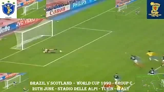 BRAZIL V SCOTLAND – WORLD CUP 1990 – GROUP C – 20TH JUNE – STADIO DELLE ALPI – TURIN – ITALY