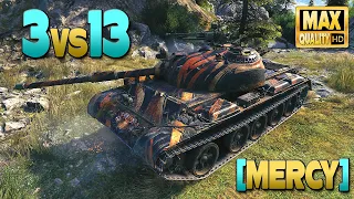 121B: 3 versus 13, brutal defense - World of Tanks