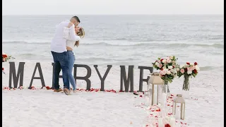 THE CUTEST BEACH PROPOSAL EVER !!! *WE'RE ENGAGED*