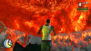 Causando uma EXPLOSÃO NUCLEAR GIGANTE no GTA SA *destruindo los santos*