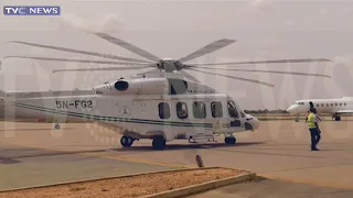 TRENDING: Crowd Welcomes Buhari Back To Katsina After Eight Years As President