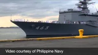 Japanese warships dock in Manila after defense pact signing