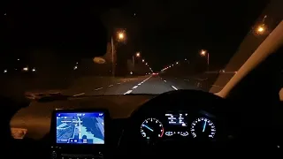 Driving on M50 in Dublin, Ireland 🇮🇪 at night time 🌃