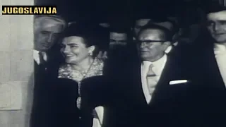 Josip Broz TITO i Jovanka u Sarajevu na premijeri filma Bitka na Neretvi 1969.