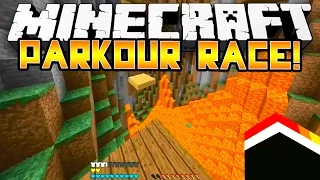 Minecraft - SPEED PARKOUR RACE! - w/Preston, BajanCanadian & Vikkstar!