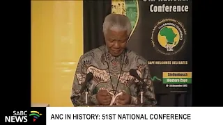 ANC IN HISTORY I Former President Nelson Mandela address delegates at the 51st National Conference