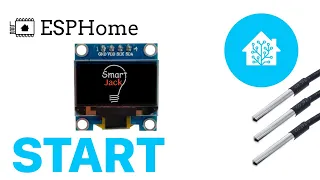 [HA] ESPHome - Home Assistant - getting started - ESP8266, OLED screen, temp., images, ANIMATIONS