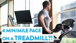 4 MINUTE MILE PACE ON A TREADMILL?! - #WorkoutWednesday