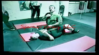 Carl Cestari 1991, teaching Combat Jujutsu, Ground-Fighting, takedown and choke hold.