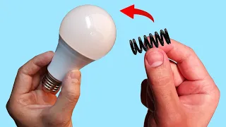 Take a Common Spring and Fix All the LED Lamps in Your Home! How to Fix or Repair LED Bulbs Easily!