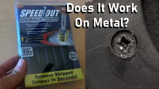 Speed Out Cobalt Stripped Screw Removal Review.  Does it work with metal on metal?