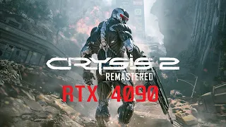 Crysis 2 Remastered 4K RTX 4090 Performance Max Settings Ray Tracing ON No DLSS