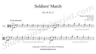 Schumann : Soldiers' March, op. 68, no. 2 - Viola