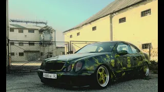 CLK w208 Coupe Mercedes-Benc Kompressor Stance & Balance Gruz Tuned by Gladiator Wheels