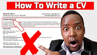 How to write a cv in 2024 - CV format for Job Application - CV review