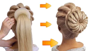 New amazing Hair Transformation.  Hair bun Tutorial