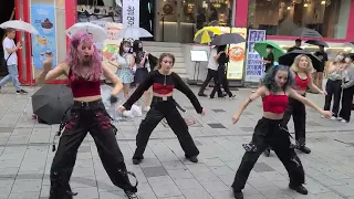 [Kpop Busking in Hongdae] aespa 에스파 'Black Mamba' dance cover by 6aes Crew 2022년 7월 31일