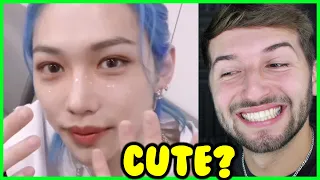 just a bunch of clips of felix being cute Reaction (skz bday special)