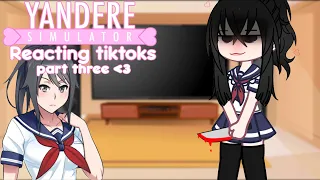 Yandere Simulator React To Tiktoks of they!! ❤️🔪 || AyanoXtaro || AyanoXBudo || Osana angst ||