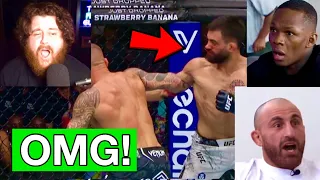 MMA WORLD REACTS TO DUSTIN POIRIER KNOCKING OUT BENOIT SAINT DENIS!