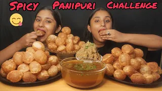 Spicy🔥Unlimited panipuri challenge in just 5 mins|Golgappa Eating|Fuchka |Patase eating😋challenge