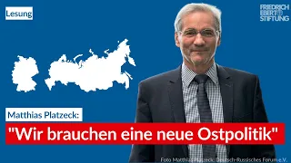 Matthias Platzeck: "Wir brauchen eine neue Ostpolitik"