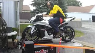 2007 cbr600rr dyno run toce exhaust 125 hp