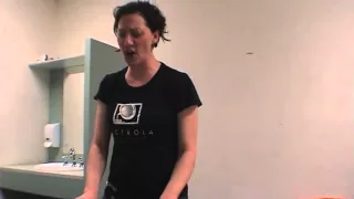 Hilarious - Amanda Palmer rehearsing 'Vegemite' backstage