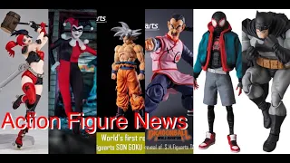 Action Figure News #200!! Revoltech HARLEY QUINN SHF UI GOKU Mafex MILES MORALES & Batman + More!!!