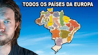 Quantos Países Cabem Dentro do Brasil | + de 50 Países!