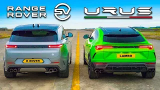 Nueva Range Rover SV vs Lambo: ARRANCONES