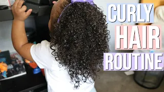 TODDLERS CURLY HAIR ROUTINE | MOISTURIZING & DEFINED CURLY HAIR ROUTINE FOR TODDLERS | NIA NICOLE