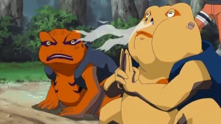 Naruto And Gamatatsu's Combo Jutsu vs Guren's Crystal