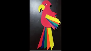 Amazing Paper Craft Parrot Wall Decor DIY |Simple  Paper Craft| Room Decor|