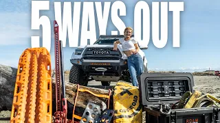 5 Ways to get Un-stuck while Solo Off Roading & Overlanding